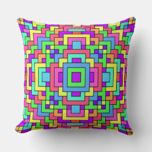 Coussin Carreaux colorés