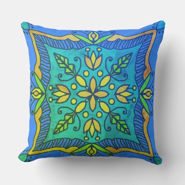 Coussin Carreaux de Boho Talavera (Recto)