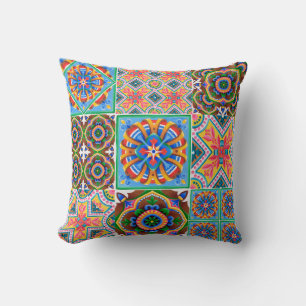 Coussin Carreaux de céramique, majolica, ornementabstrait,