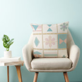 Coussin Carreaux de style folk doux (Chaise)