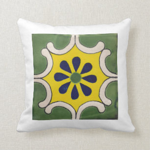 Coussin Carreaux doubles faces de tuile de Talavera de