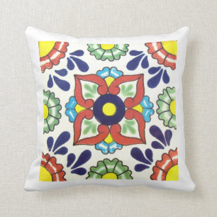 Coussin Carreaux doubles faces de tuile de Talavera de