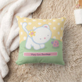 Coussin Carreaux doux d'enfants de Kitty (Couverture)