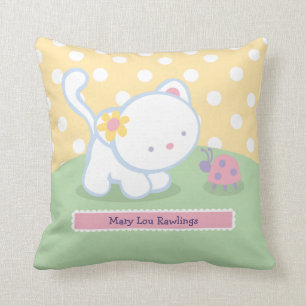 Coussin Carreaux doux d'enfants de Kitty