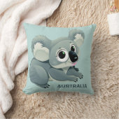 Coussin Carreaux faits sur commande des textes de koala (Couverture)