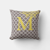 Coussin Carreaux Marocains Monogramme de n'importe quelle  (Recto)