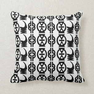 Coussin Carreaux mignons de monogramme avec les motifs