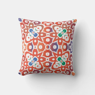 Coussin Carreaux ornés d'antiquité talavera mexico. Main d