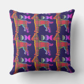 Coussin Carreaux Rouges CHIEN (Verso)