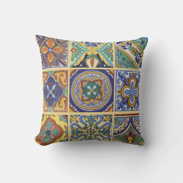 Coussin Carreaux Talavera (Recto)