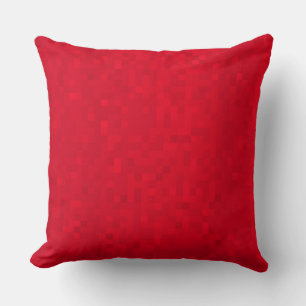 Coussin Carrelage de Mosaïque Rouge Chaud Motif, Gros Cous