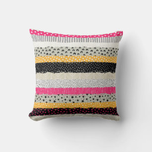 Coussin Carrelage en Patchwork : Conception Versatile Sans