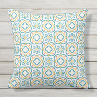 Carrelage espagnol Méditerranée Bleu Jaune Orange 