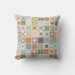 Coussin Carrelage méditerranéen