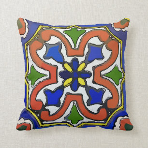 Coussin Carrelage mexicain