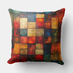 Coussin Carrés Abstraits
