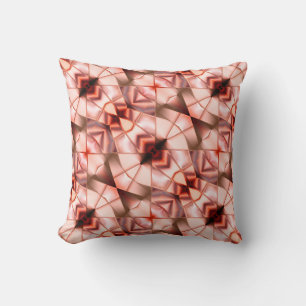 Coussin carrés Abstraits sur le vin rosé relation nacré