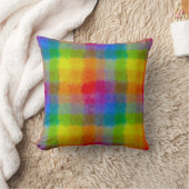 Coussin Carrés d'aquarelle arc-en-ciel (Couverture)