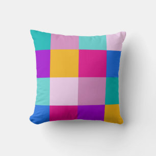 Coussin Carrés du printemps de Pâques