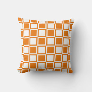 Coussin Carrés gras Mod Orange