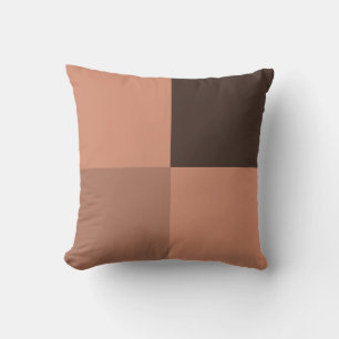 Coussin Carrés Marrons