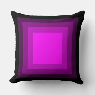 Coussin Carrés mélangés - Noir à Magenta