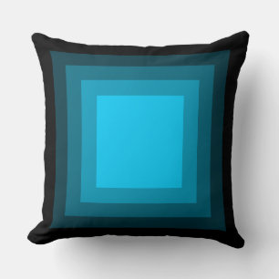 Coussin Carrés mélangés - Noir au Ciel Bleu