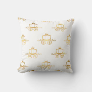 Coussin Carrosses Dorés Cendrillon Princesse Royale Magie
