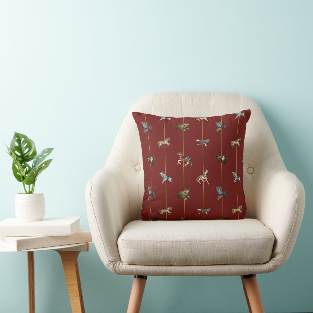 Coussin Carrousel Rouge (Chaise)