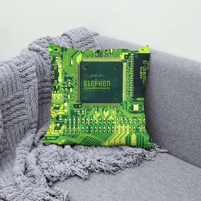 Coussin Carte à circuit imprimé vert ・ PCB électronique Ge (Créateur téléchargé)