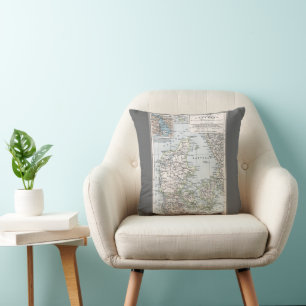 Coussin Carte ancienne du Danemark, Danmark en danois, 190