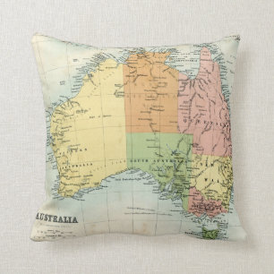 Coussin Carte antique de l'Australie
