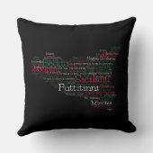 Coussin Carte d'art Word sicilien (Verso)