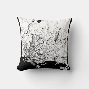 Coussin Carte de Karachi Pakistan