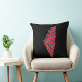 Coussin Carte de la Palestine pleine de pastèques | Palest (Chaise)