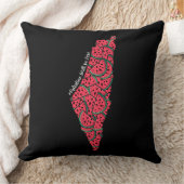Coussin Carte de la Palestine pleine de pastèques | Palest (Couverture)