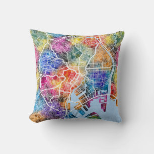 Coussin Carte de la ville de Tokyo