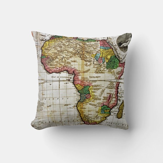 Coussin Carte de l'Afrique (Recto)