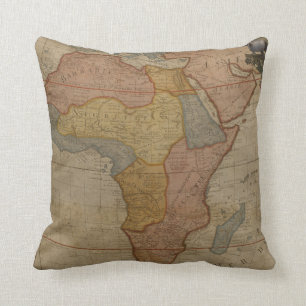Coussin Carte de l'Afrique 1700