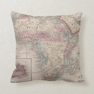 Coussin Carte de l'Afrique avec la Ste.Hélène