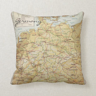 Coussin Carte de l'Allemagne