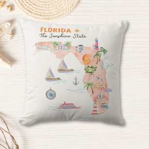 Coussin Carte de l'état de Californie