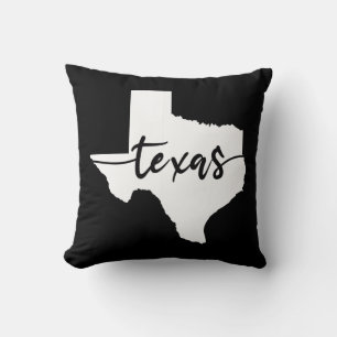Coussin Carte de l'état du Texas USA