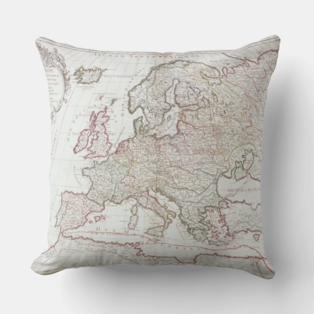 Coussin Carte de l'Europe (Recto)