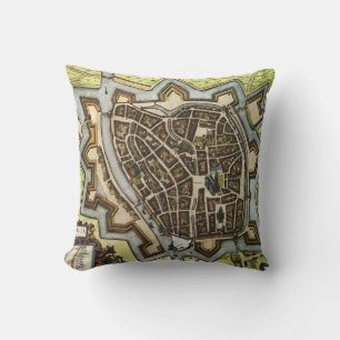 Coussin Carte de Zwolle, PAYS-BAS (1652)