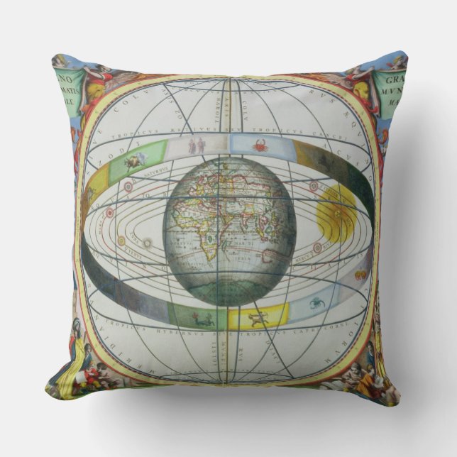 Coussin Carte des constellations chrétiennes, 'du Celesti (Recto)