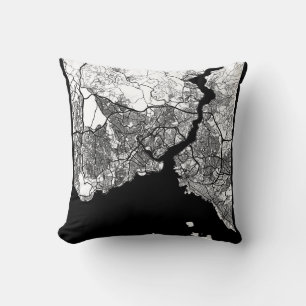 Coussin Carte d'Istanbul Türkiye