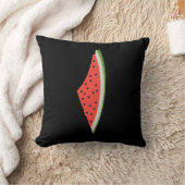 Coussin Carte du drapeau de la pastèque palestinienne. Lib (Couverture)