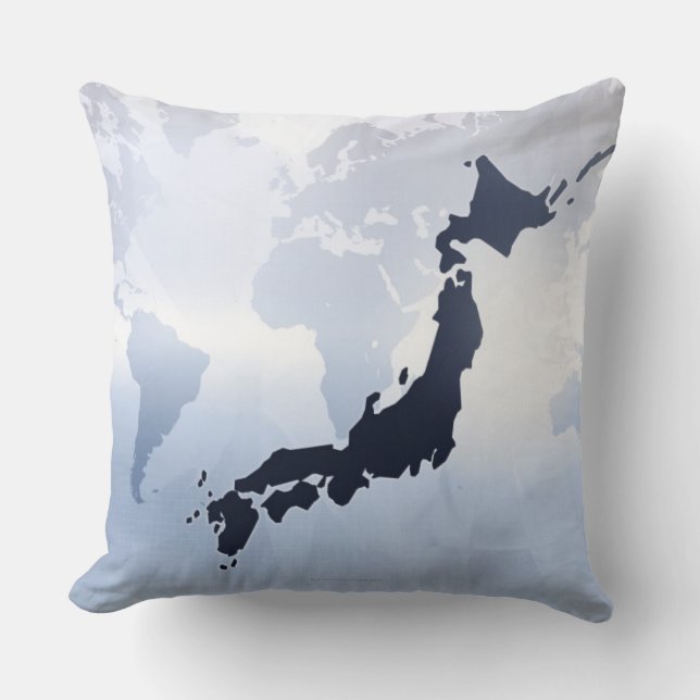 Coussin Carte du Japon 2 (Recto)