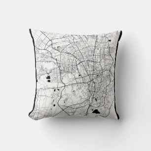 Coussin Carte d'Ürümqi Chine